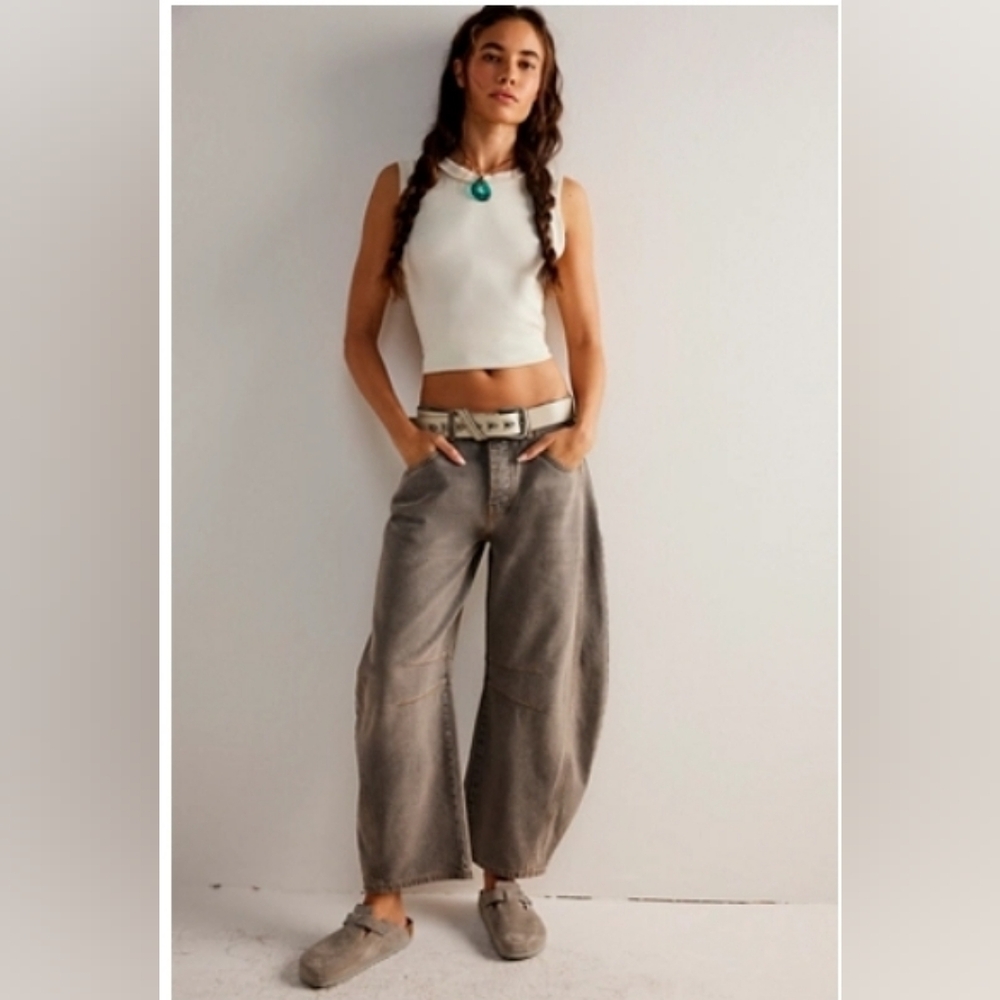 Free People We The Free Barrel Jeans